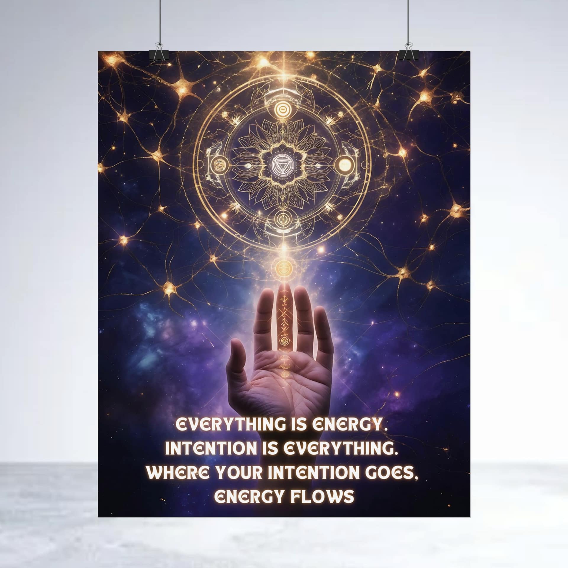 Energy Intention Flow – Manifestation Wall Art