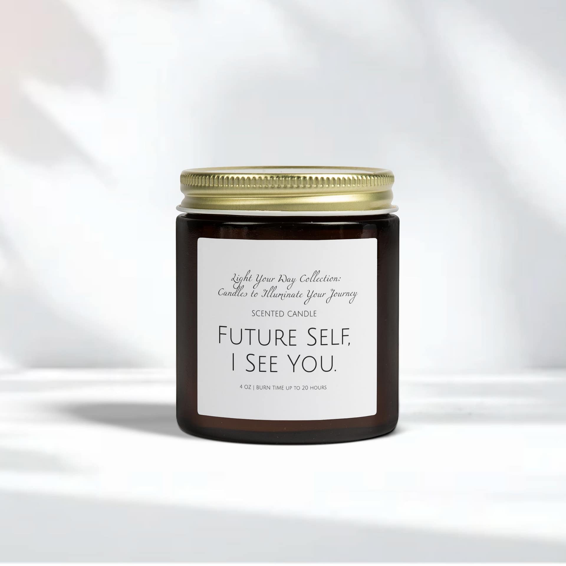 Future Self, I See You – Vision Candle (Amber & White) - Image 5